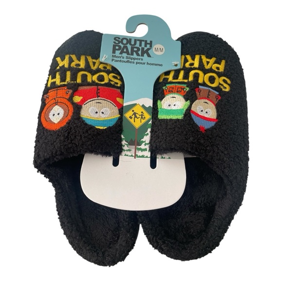 013 South Park Black Slippers Men’s Size Medium - Picture 6 of 7